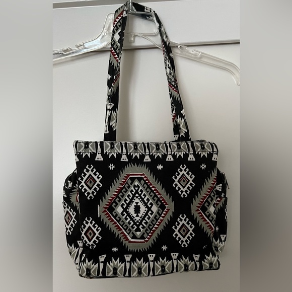 Nice Southwestern Pattern Zip Shoulder Bag - Picture 2 of 13